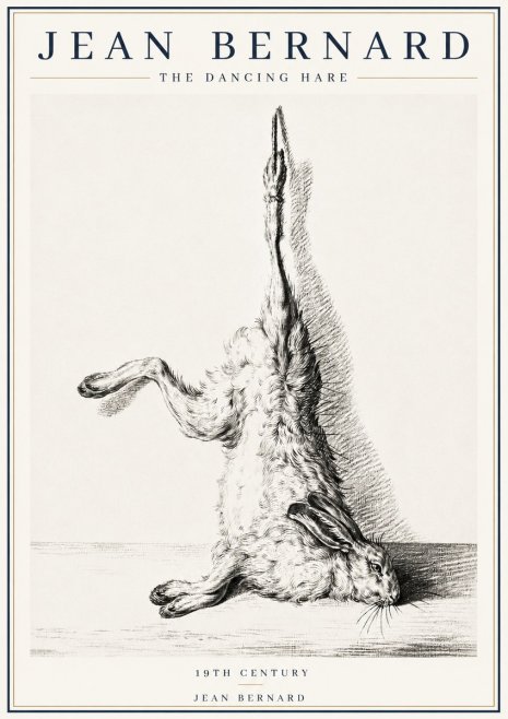 Jean Bernard The Dancing Hare No4 - Plakat