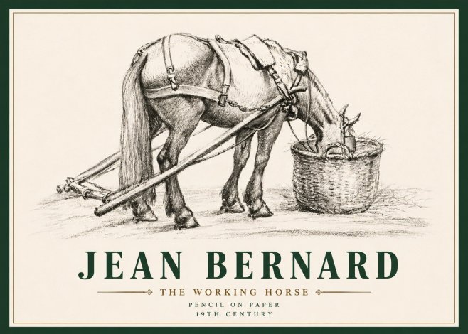 Jean Bernard The Working Horse No6 - Plakat