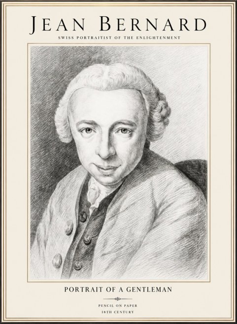Jean Bernard Portrait of a Gentleman I No1 - Plakat