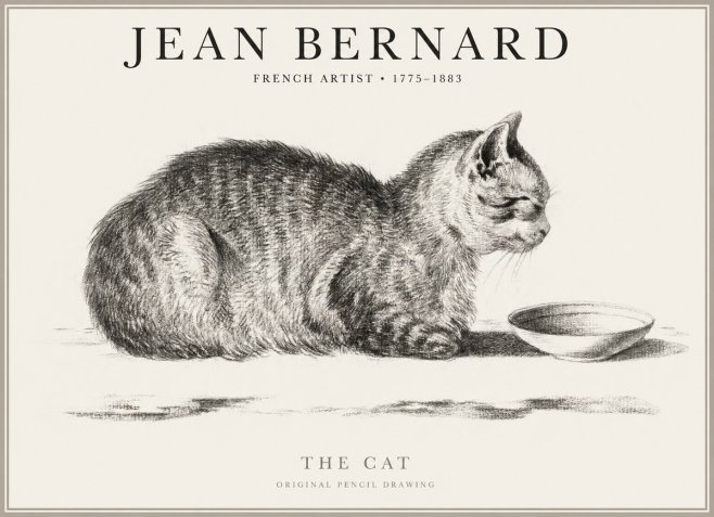 Jean Bernard The Cat No1 - Plakat
