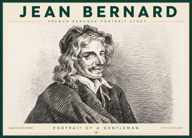 Jean Bernard Portrait of a Gentleman II No4 - Plakat