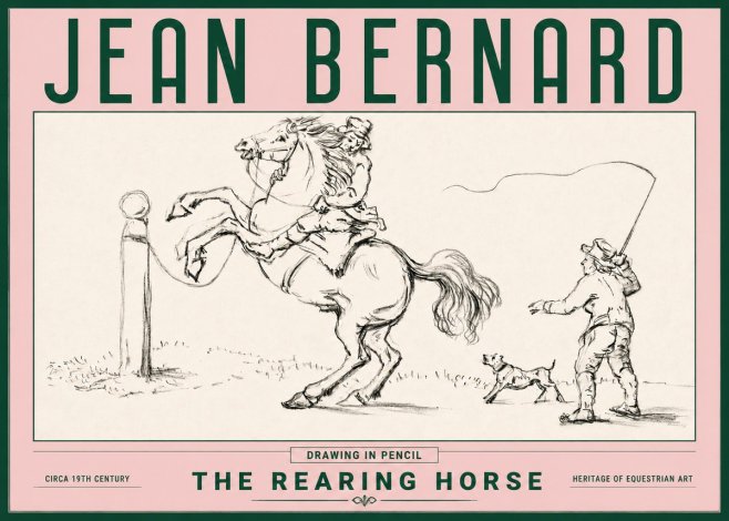 Jean Bernard The Rearing Horse I No4 - Plakat