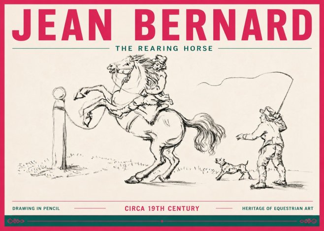 Jean Bernard The Rearing Horse I No6 - Plakat