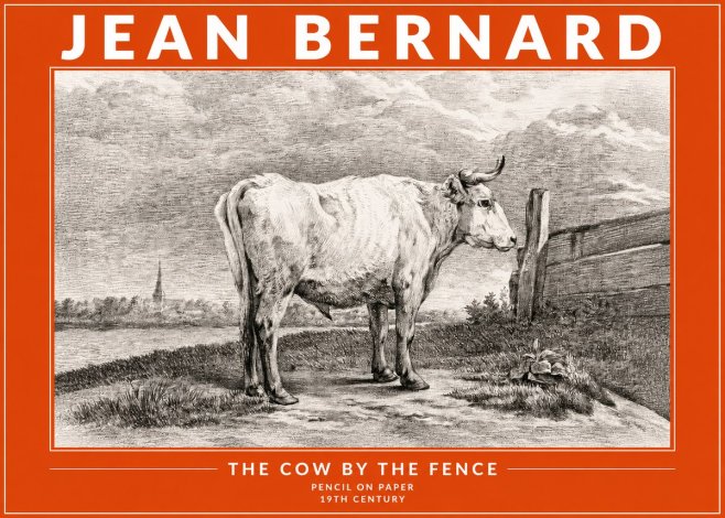 Jean Bernard Study of a Cow XV No4 - Plakat
