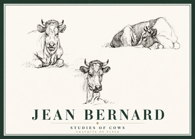Jean Bernard Studies of Cows II No6 - Plakat