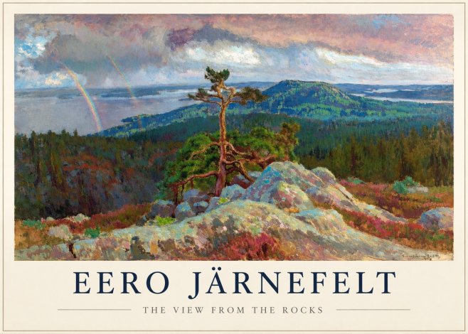 Eero Järnefelt Landscape with Rainbow, 1915 No3 - Plakat