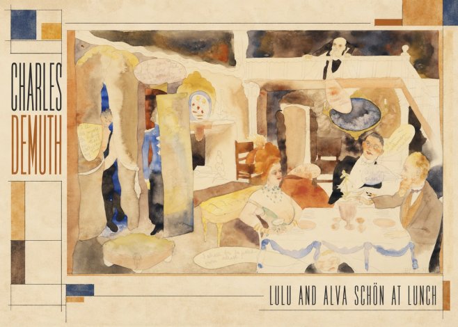 Charles Demuth Lulu and Alva Schön at Lunch No2 - Plakat
