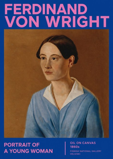 Ferdinand von Wright Portrait of a Young Woman No2 - Plakat