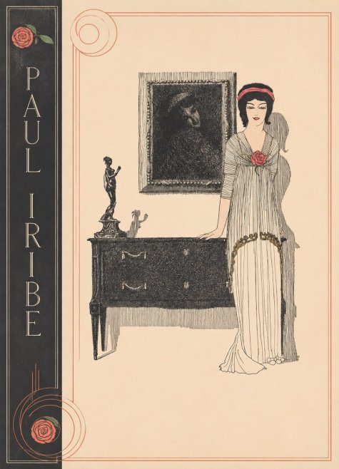 Paul Iribe Woman with Rose No2 - Plakat