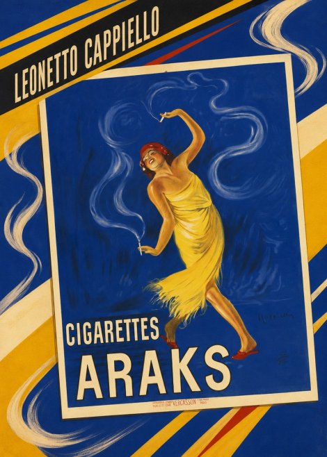 Leonetto Cappiello Cigarettes Araks No3 - Plakat