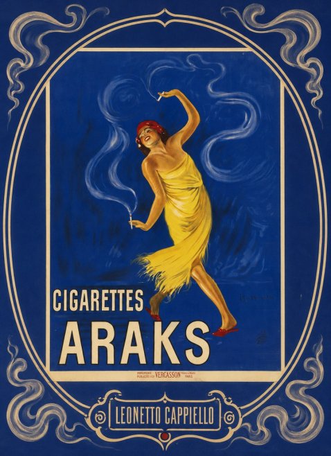 Leonetto Cappiello Cigarettes Araks No4 - Plakat