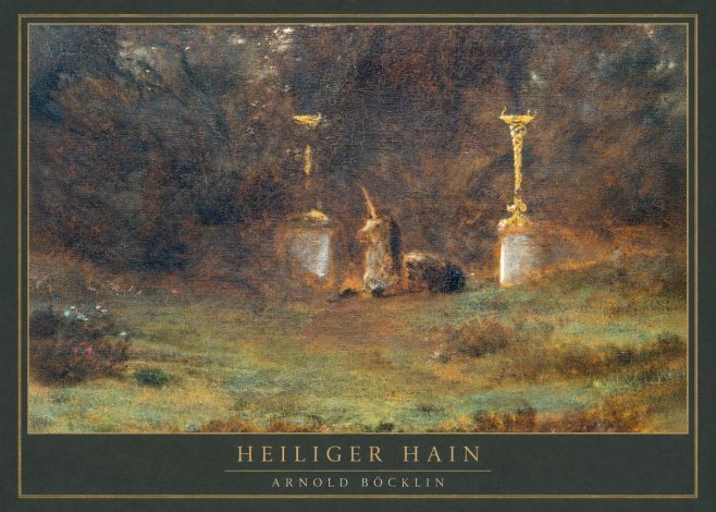 Arnold Böcklin Heiliger Hain No1 - Plakat