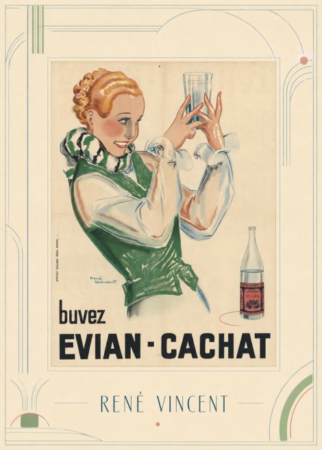 René Vincent Evian - Cachat No3 - Plakat