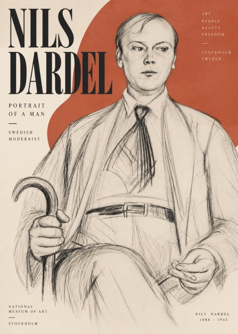 Nils Dardel Portrait of a Man No3 - Plakat