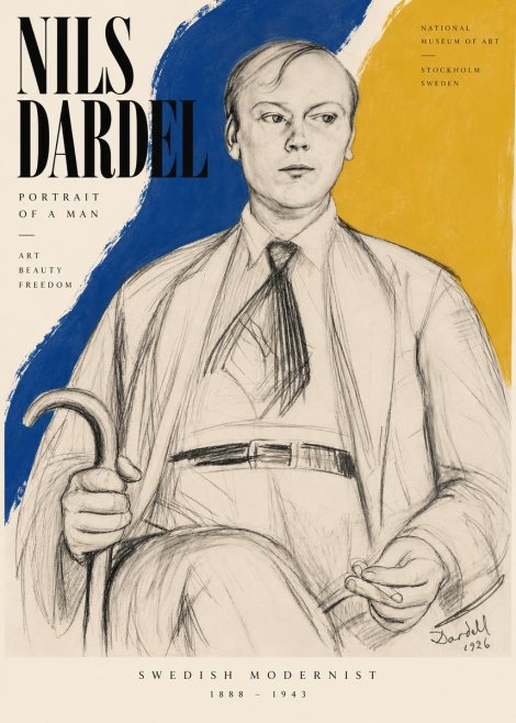 Nils Dardel Portrait of a Man No5 - Plakat