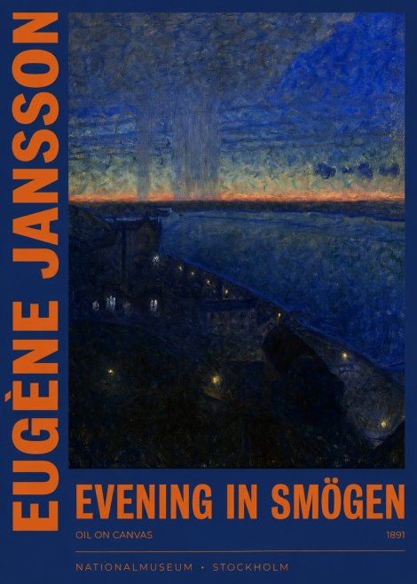 Eugène Jansson Evening in Smögen No2 - Plakat