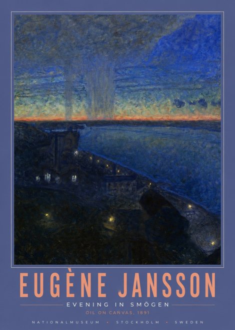 Eugène Jansson Evening in Smögen No4 - Plakat