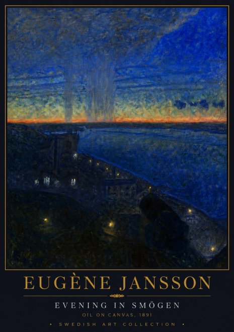 Eugène Jansson Evening in Smögen No5 - Plakat