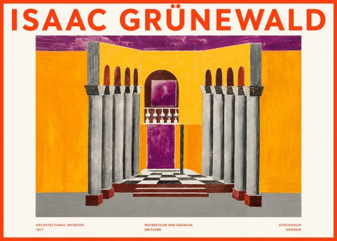 Isaac Grünewald Architectural Interior No2 - Plakat