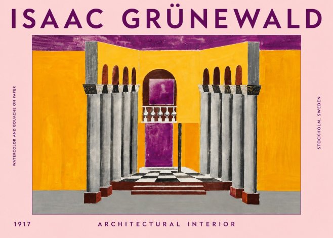 Isaac Grünewald Architectural Interior No4 - Plakat