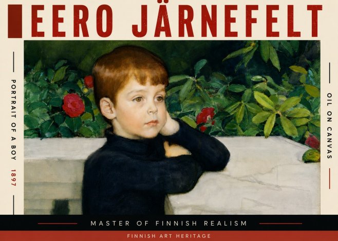 Eero Järnefelt Portrait of a Boy No5 - Plakat
