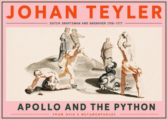 Johan Teyler Apollo and the Python No5 - Plakat