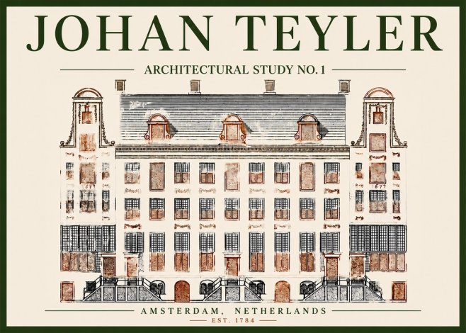 Johan Teyler Architectural Study No. 1 I No4 - Plakat