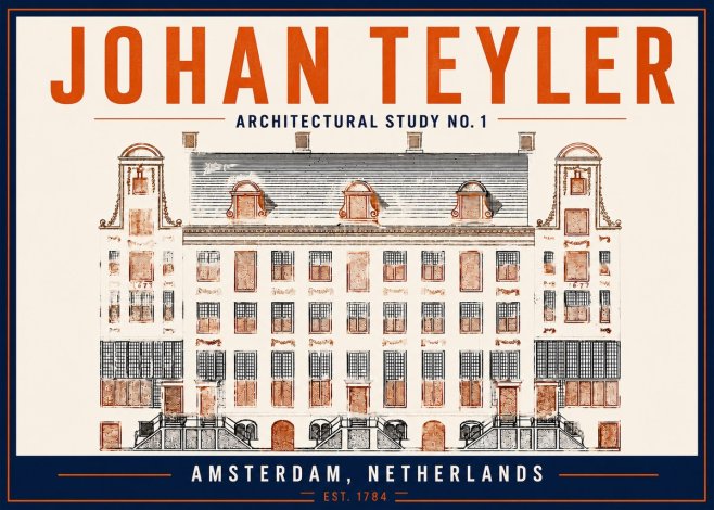 Johan Teyler Architectural Study No. 1 I No5 - Plakat