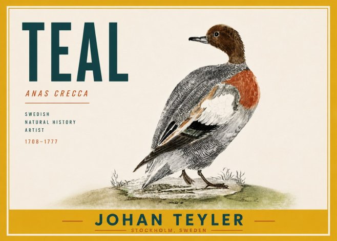 Johan Teyler Teal No6 - Plakat