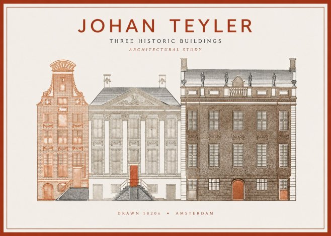 Johan Teyler Three Historic Buildings No1 - Plakat