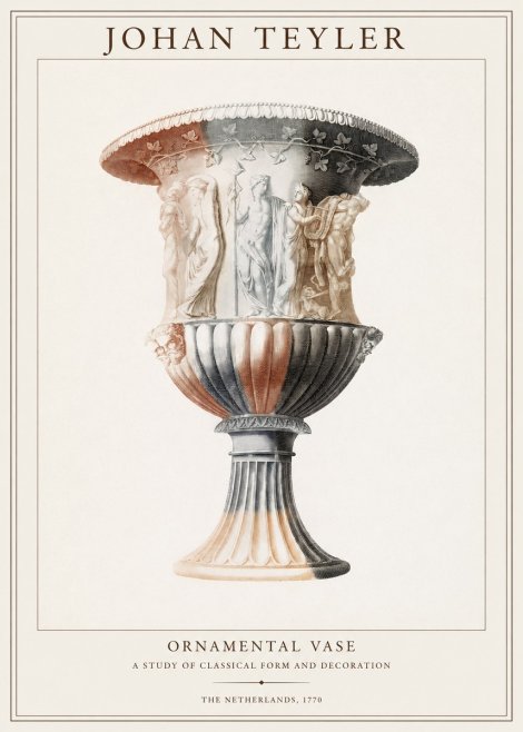 Johan Teyler Ornamental Vase I No1 - Plakat