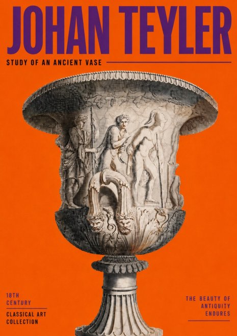 Johan Teyler Study of an Ancient Vase No3 - Plakat