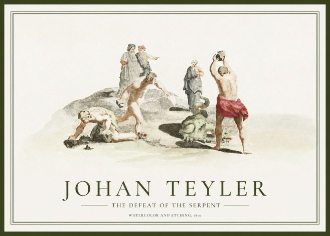 Johan Teyler Study of Ulysses and Polyphemus No2 - Plakat