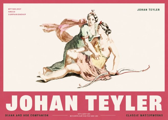 Johan Teyler Diana and Her Companion No2 - Plakat