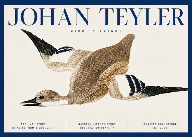 Johan Teyler Bird in Flight II No3 - Plakat