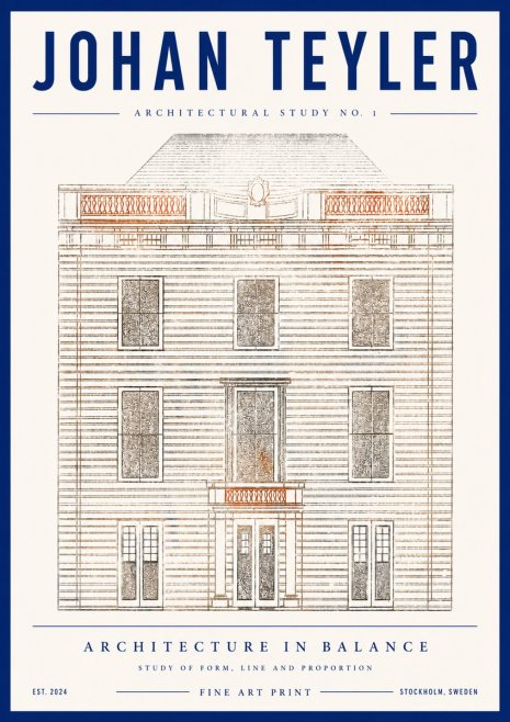 Johan Teyler Architectural Study No. 1 II No4 - Plakat