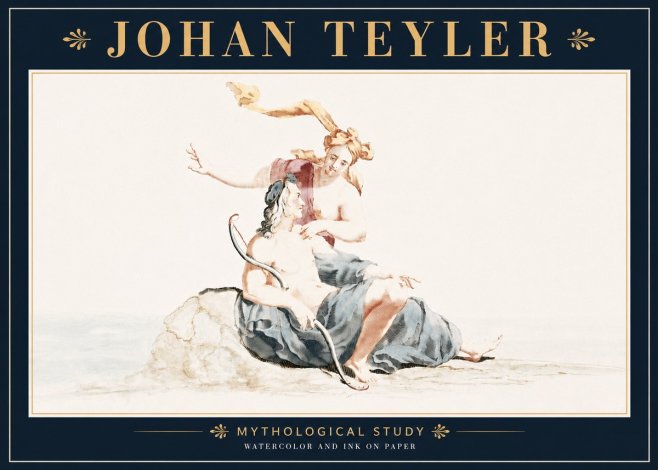 Johan Teyler Mythological Study No5 - Plakat