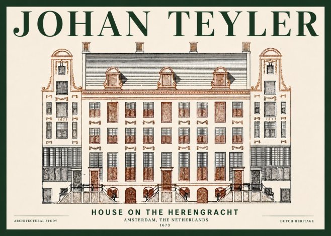 Johan Teyler Architectural Study VIII No6 - Plakat