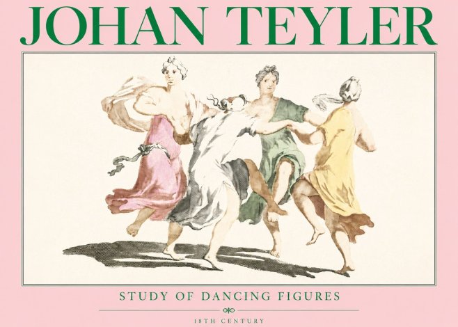 Johan Teyler Study of Dancing Figures No3 - Plakat