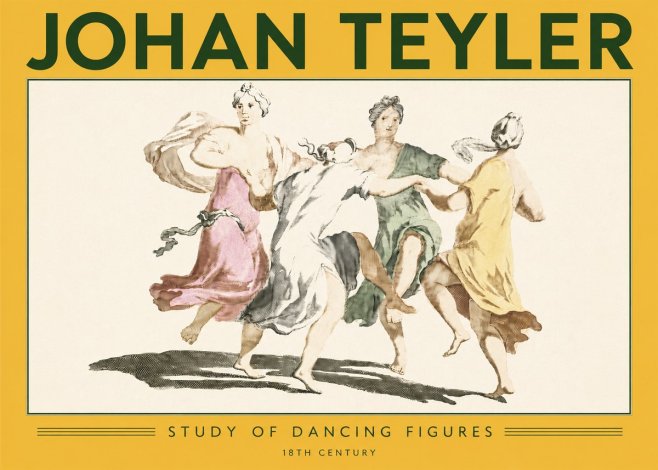 Johan Teyler Study of Dancing Figures No6 - Plakat
