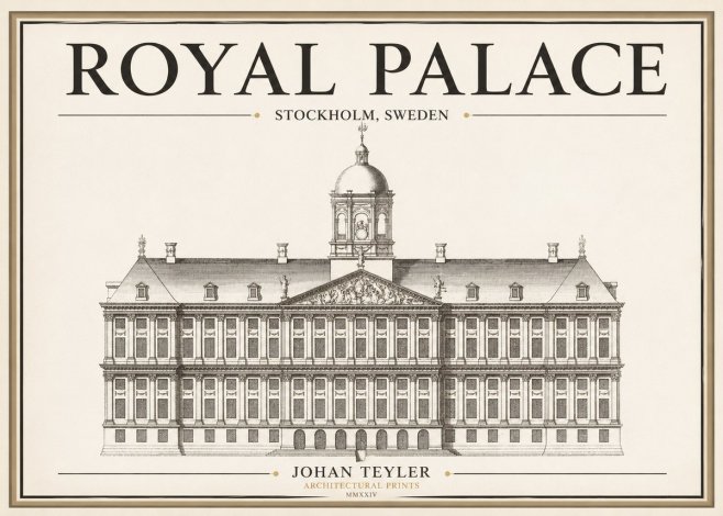 Johan Teyler Royal Palace No1 - Plakat