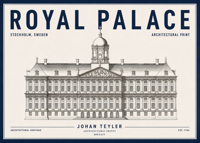 Johan Teyler Royal Palace No4 - Plakat