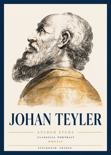Johan Teyler Profile Study No3 - Plakat