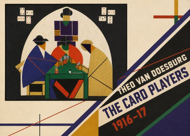 Theo van Doesburg The Card Players No4 - Plakat