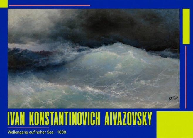 Ivan Konstantinovich Aivazovsky Wellengang Auf Hoher See No2 - Plakat
