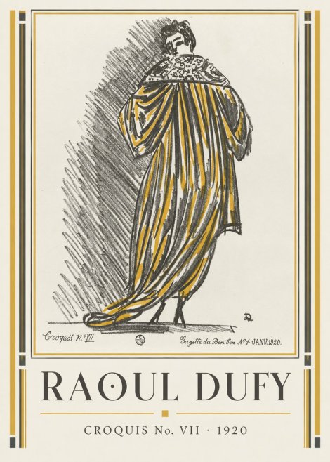 Raoul Dufy Croquis No. Vii No1 - Plakat