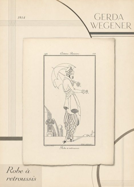 Gerda Wegener Robe À Retroussis No4 - Plakat