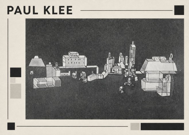 Paul Klee Architectural Forms No1 - Plakat