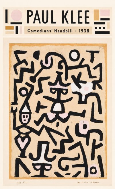 Paul Klee Comedians' Handbill No4 - Plakat