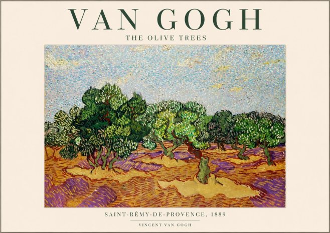 Van Gogh The Olive Trees No1 - Plakat